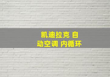 凯迪拉克 自动空调 内循环